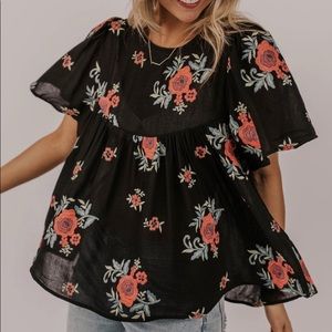 ROOLEE Carmella Embroidered Blouse